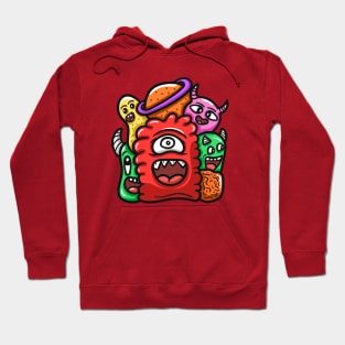 Monster Character Doodle Art Hoodie